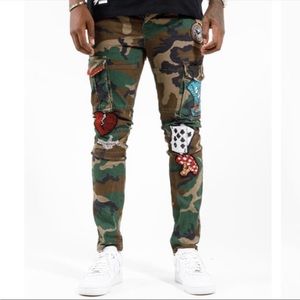 Cote De Nuits Camo Streetwear Denim Jeans Alice In Wonderland Inspired Mens NWT